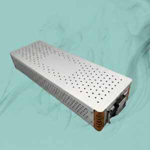 New Home sterilization case/tray for liposuction cannulas, 480mm x145mm x 76mm, made of aluminium