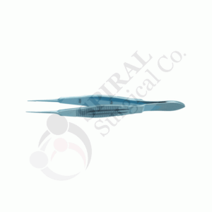 Castroviejo Suture Forceps, 1X2 Teeth, 0.3mm Tip, Titanium-BlueLine