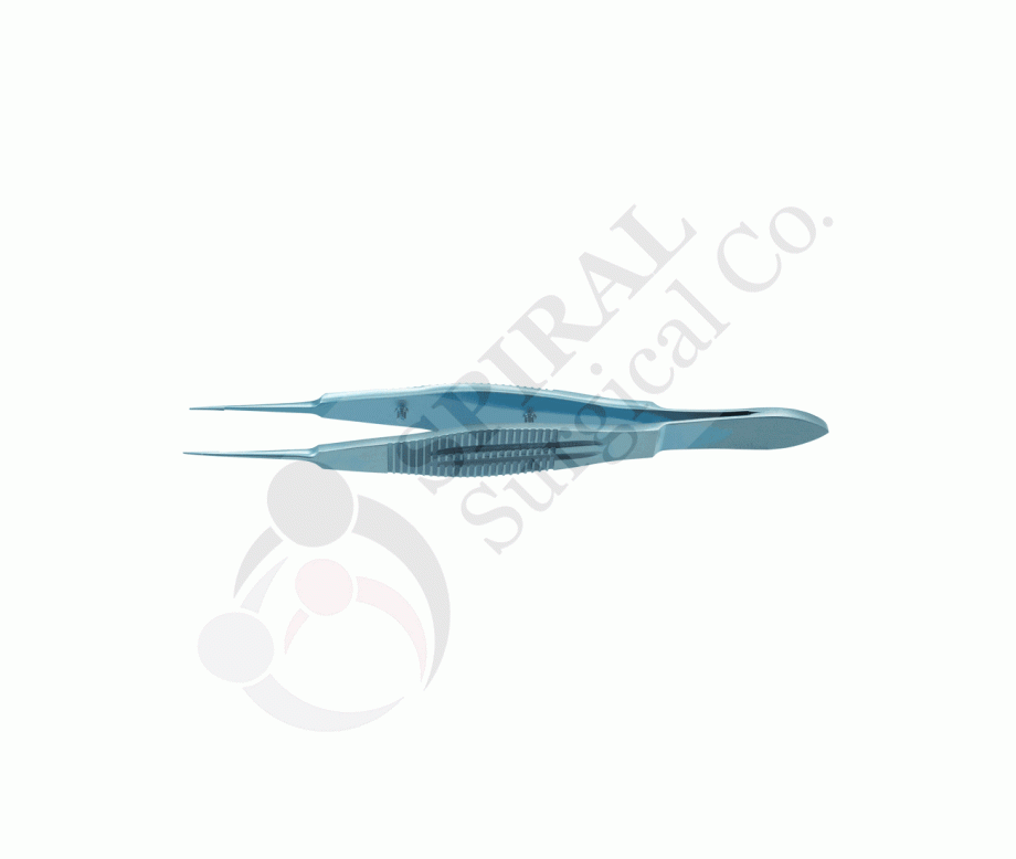 castroviejo suture forceps, 1x2 teeth, 0.3mm tip, titanium blueline Castroviejo Suture Forceps, 1X2 Teeth, 0.3mm Tip, Titanium-BlueLine